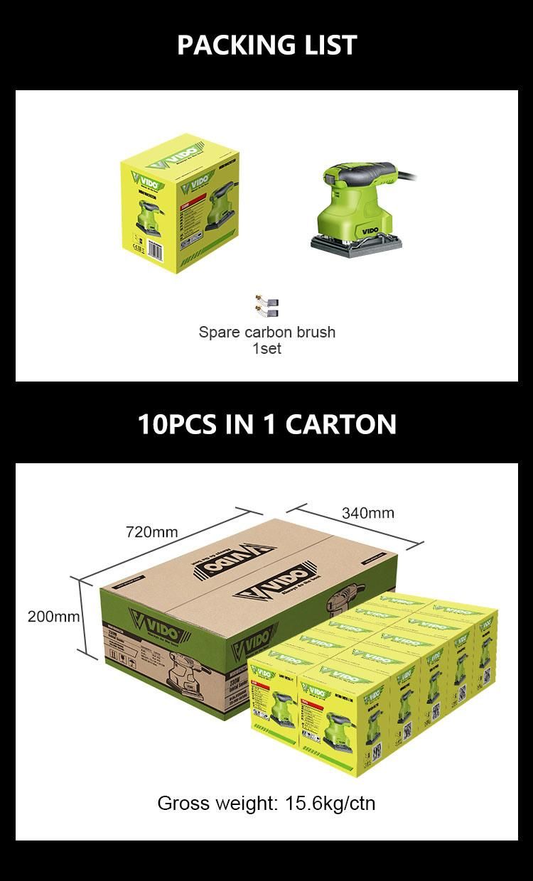 Vido Low Cost Top Selling Electronic Durable Random Orbital Sander