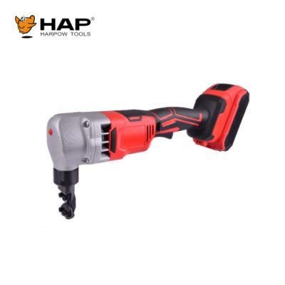 Double Head 18V Li-ion Battery Cordless Metal Nibbier Metal Sheet Shears Electric Nibbler Machine