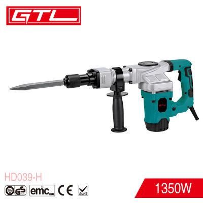 1350W Electric Demolition Hammer Rotary Hammer with Ce/GS/EMC/RoHS (HD039-H)
