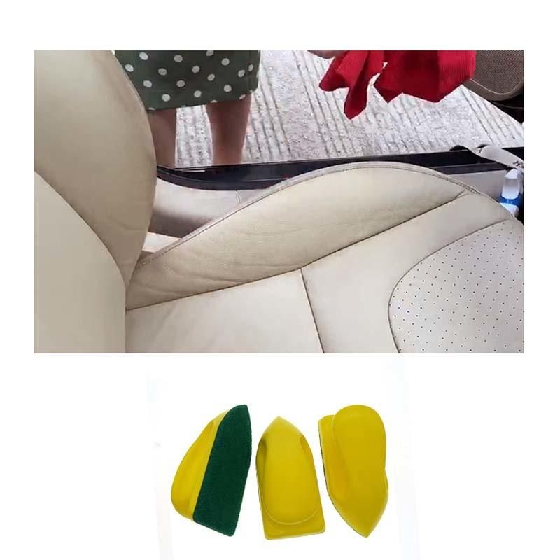 Cross-Border Supply 55*120mm Car Nano Cleaning Brush Green Velvet Polishing Disc Car Seat Glass Cleaning