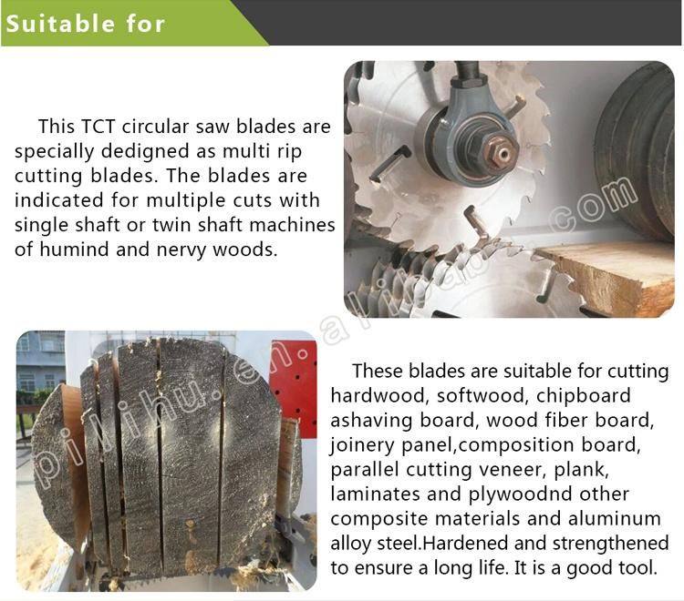 230*30 Wood Sawmill Cutting Disc Carbide Saw Blade with Rakers