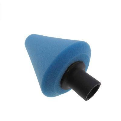 Cross-Border Supply 70mm Blue Chamfered Cone Car Polishing Sponge Car Wheel Cleaning Car Wash Sponge Brush