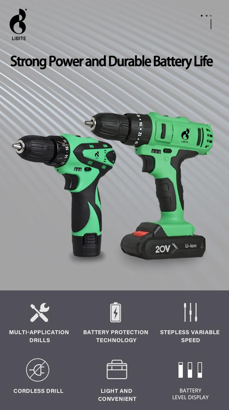 Libite 12V Li-ion Mini Screwdriver Lithium Battery Cordless Drill