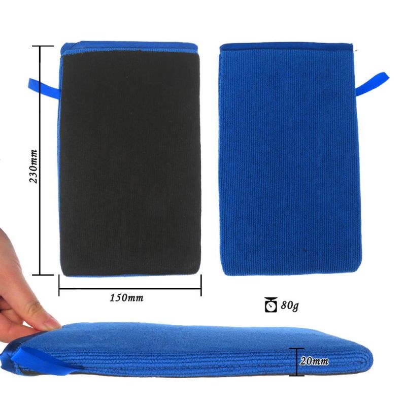 Cross-Border Supply 230 * 150mm Car Magic Mud Glove Cleaning Car Gloves to Polluate The Car Beauty