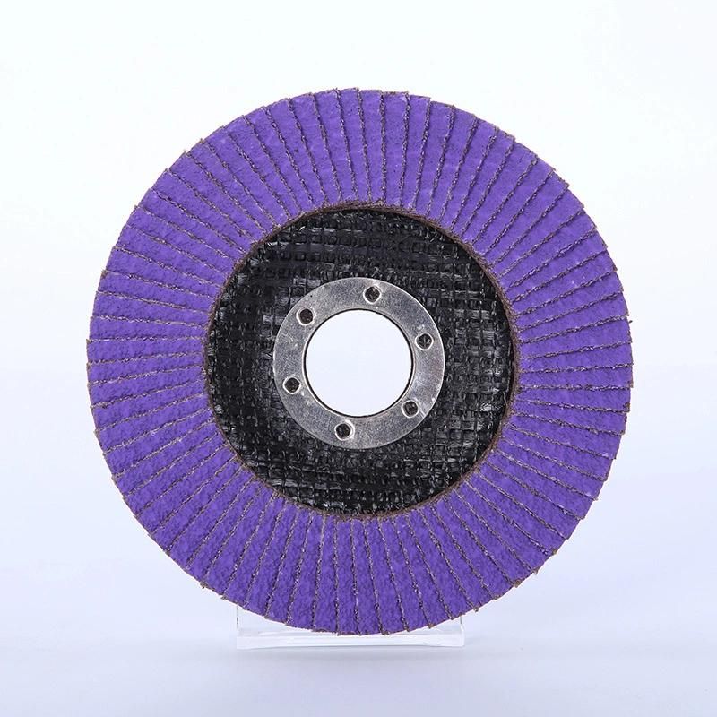 4.5′ ′ 115mm Grit 40 Flap Disc for Metal Stainless Steel with Aluminum Oxide Zirconia Ceramic