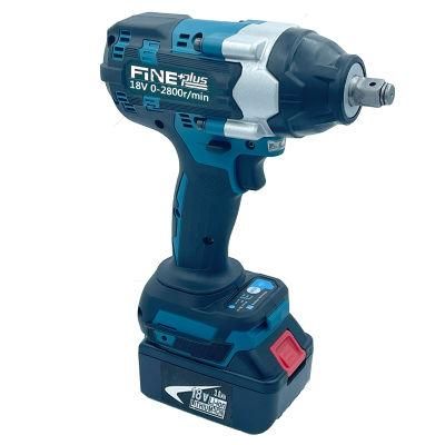 Brushless Impact Wrench 1/2 Inch Power Tools 18V Battery