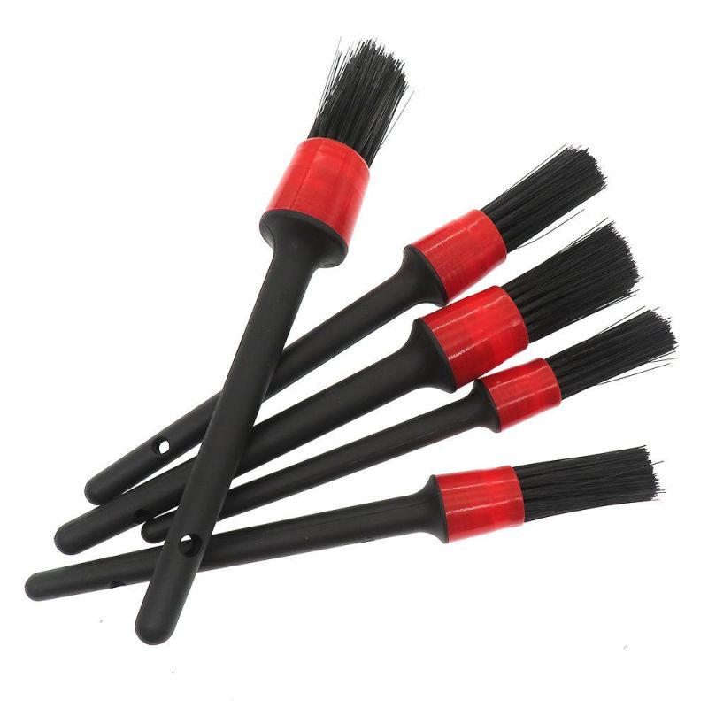 Cross-Border Supply of Car Beauty Cleaning Brush Multi-Function Detail Brush Crevice Brush Car Cleaning Detail Brush 5-Piece Set