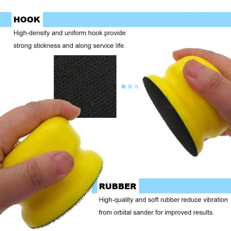 Cross-Border Supply 90mm Manual Round Polishing Disc Self-Adhesive Flocking Sandpaper Sanding Disc Sand Disc Car Polishing