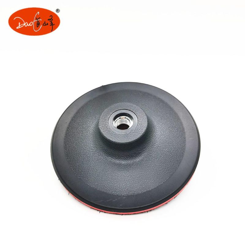 Daofeng 4inch 100mm Hook Loop Backing Pad Black&Red