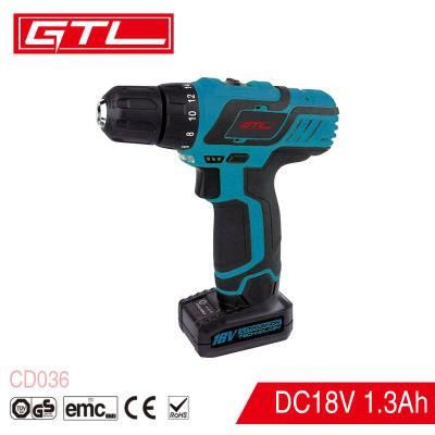 Professional Chargable Cordless Drill Driver Portable Lithium Power Tools Cordless Drills (CD036)