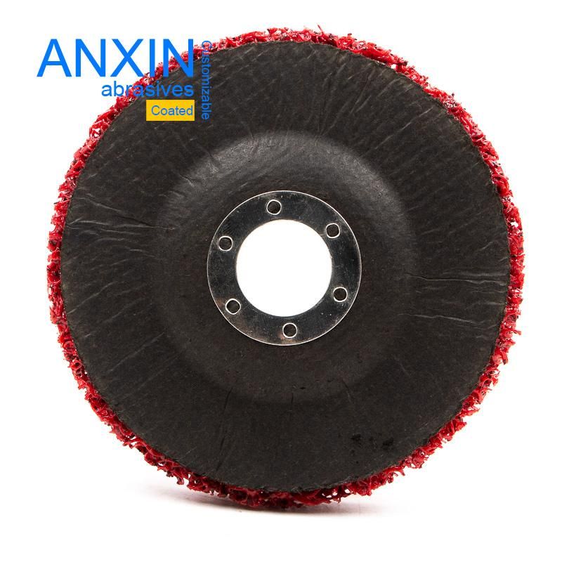 4"*5/8" Cleaning Pad Paint Removing Rush Red Color