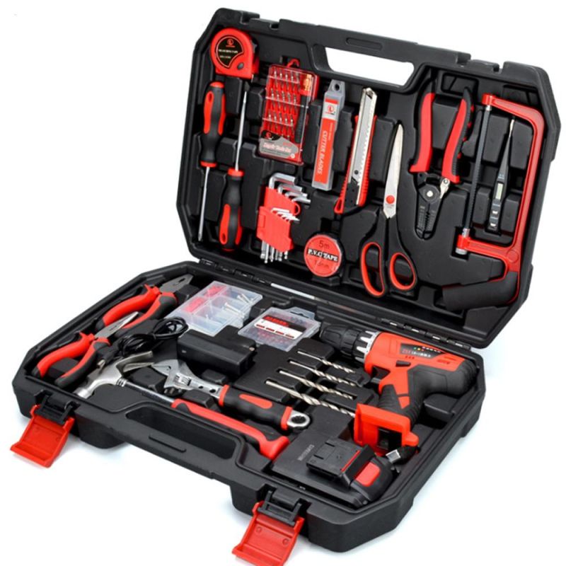 129 PCS Cordless Drill Power Automatic Impact Set 25V Air Battery Rechargeable Pneumatic Screwdriver Electric