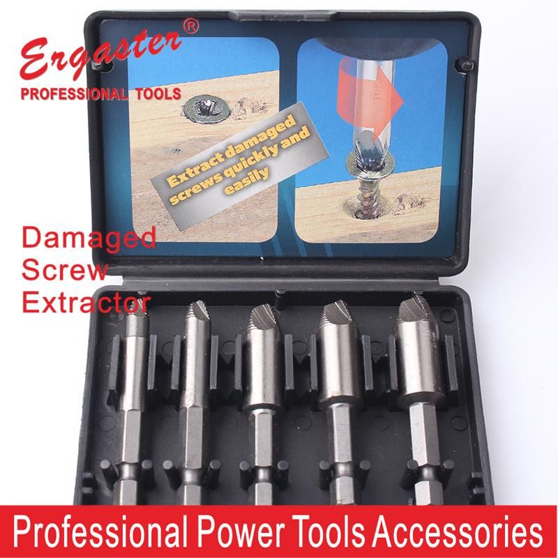 Damaged Screw Extractor Kit and Stripped Screw Extractor Set