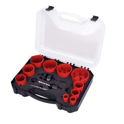 Bi-Metal Hole Saw Kit M3 M42 Material Grinding Teeth for Stainless Steel Cutting Hole Saw Set