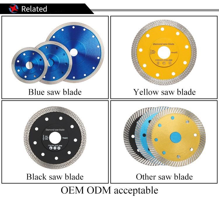 115mm Top Quality Ultra-Thin Diamond Cutting Saw Blade for Ceramic Tiles