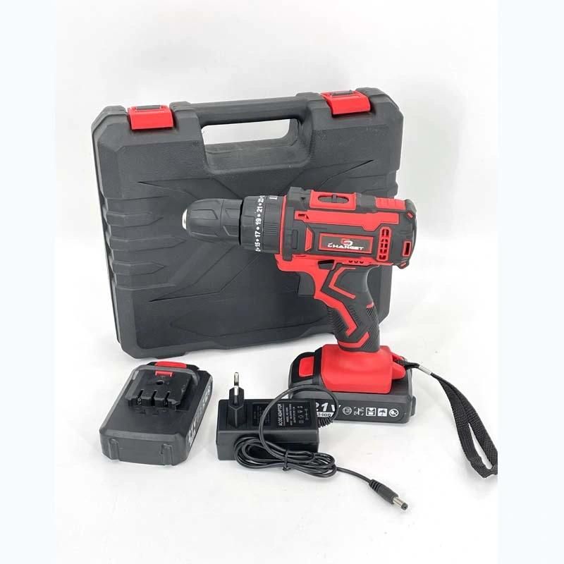 Cg-3006red Double Speed 12V 16.8V 21V Li-on Lithium Battery Professional Manufacturer Hand Rechargeable Forward and Reverse Impact Cordless Drill
