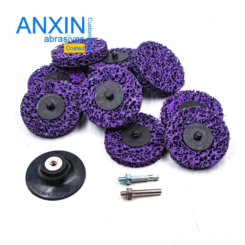 50mm 2" R Type Purple Sic Grain Strip It Cleainng Quick Change Disc