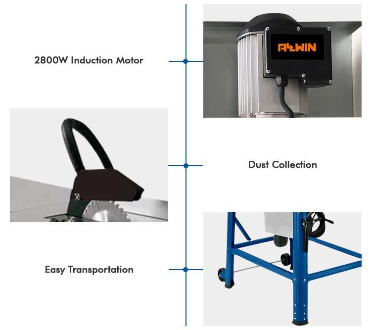 Professional 240V 2.8kw 315mm Circular Saw with Sliding Table with Sliding Table