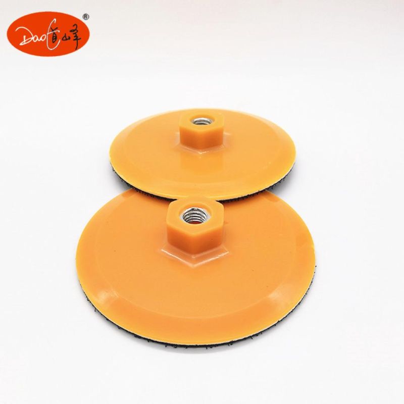 Daofeng 4inch 100mm Sanding Disc Backing Pad (yellow)