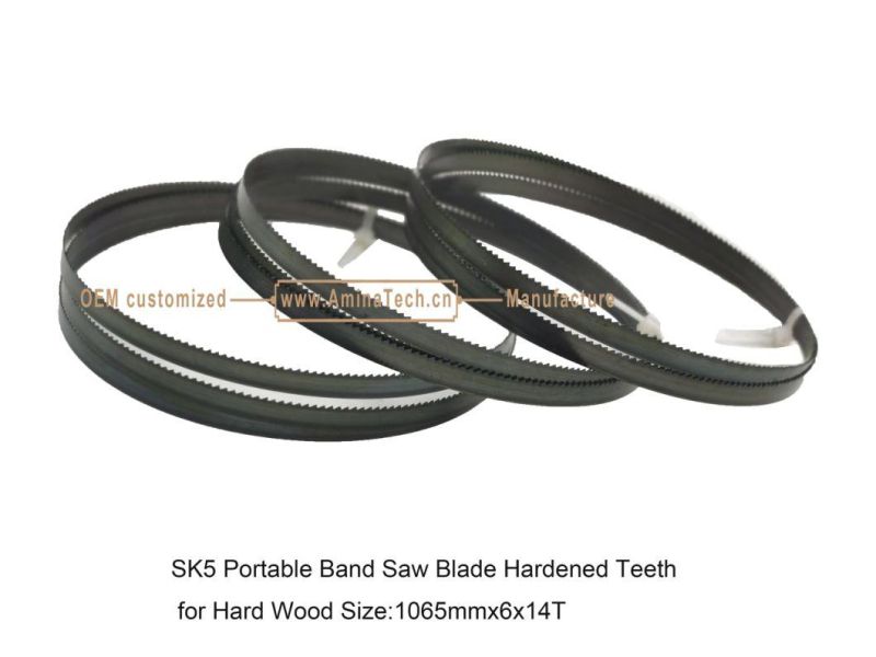 SK5 Portable Band Saw Blade Hardened Teeth for Hard Wood 1065mmx6x14T