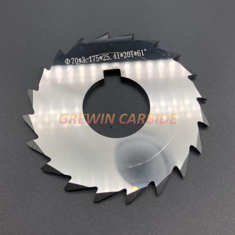 Gw Carbide Cutting Tool-Tungsten Carbide Saw Blade / Carbide Slitting Cutters 63X2X16X80t