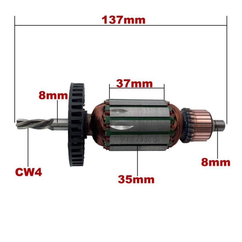 AC220V-240V Armature Rotor Anchor Replacement for Bosch Cordless Drill