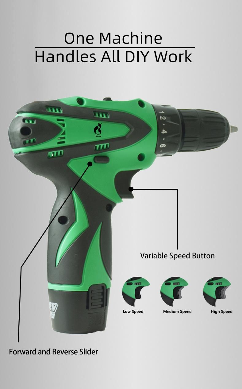 Nextop 12V Cordless Screwdriver Drill with Accessories
