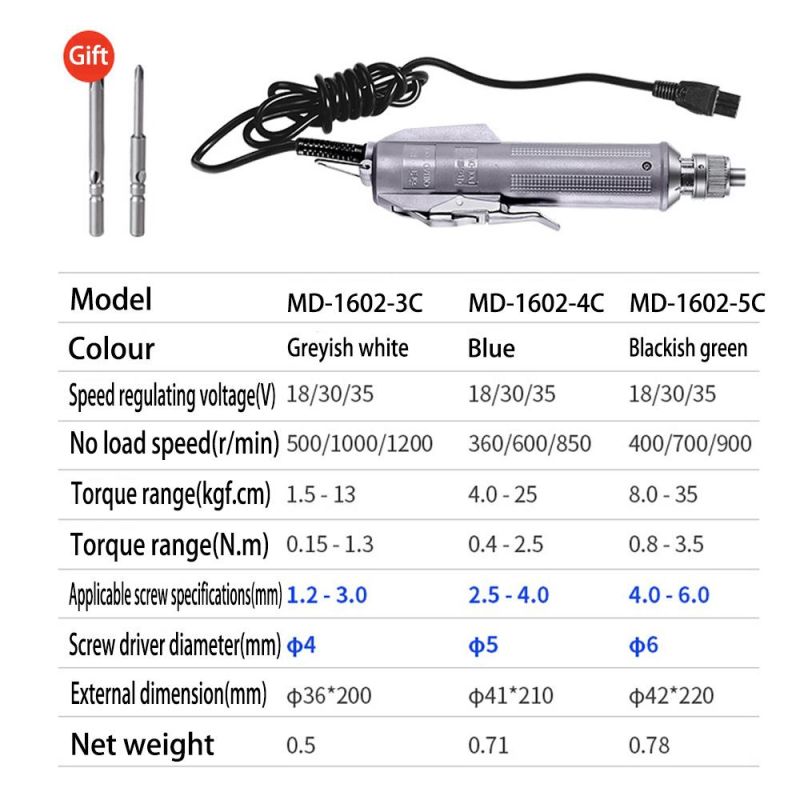 Seiko Set 3c Electric Screwdriver Tool Set Small Electric Driver Large Torque Electric Screwdriver Set Semi Automatic Screw Driver