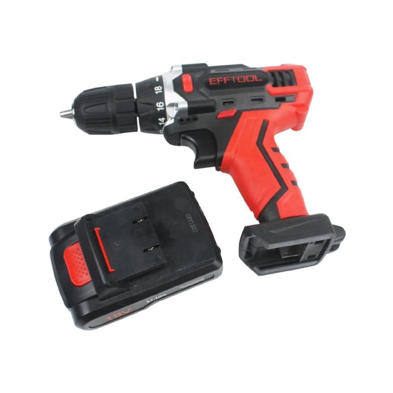 Efftool Brand China Supplier 12V 14.4V 18V Best Quality Lithium Battery Lh-Qm18A Cordless Drill