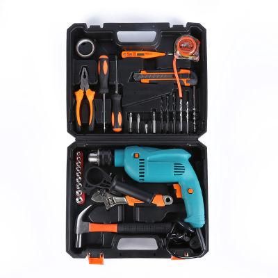 Hot Selling Tool Set General Household Hand Tool Kit with Plastic Toolbox Storage Case Box Hand Tool Set