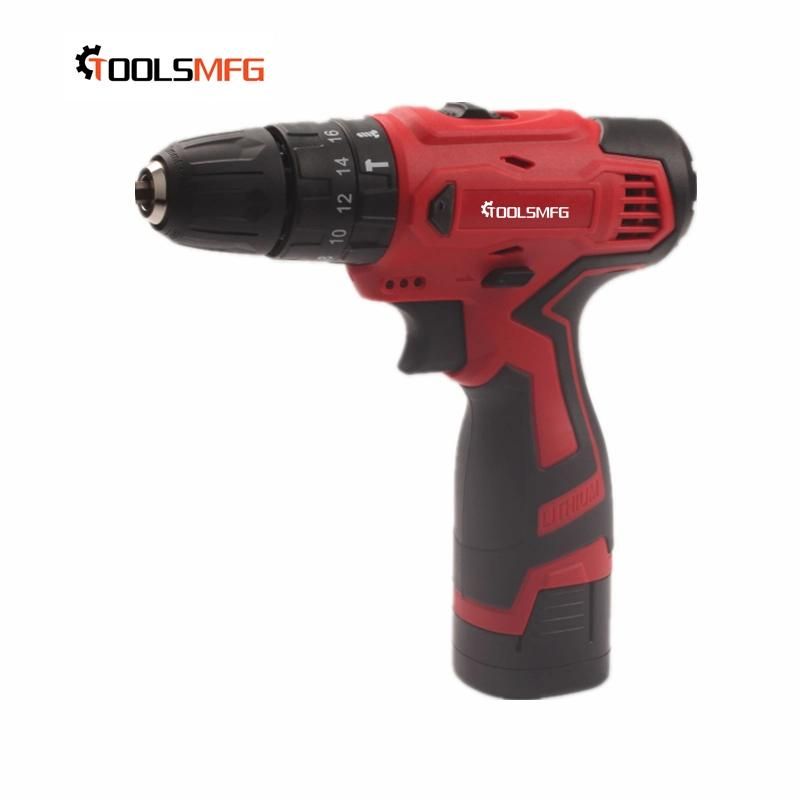 Toolsmfg 16.8V Electric Combi Drill Hammer Drill 3 Speed Drill