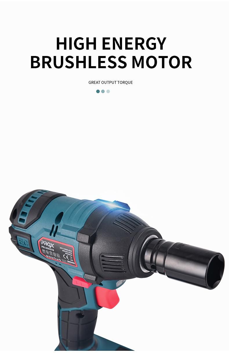 Prox High Quality Brushless Cordless Impact Wrench 20V Pr-200210