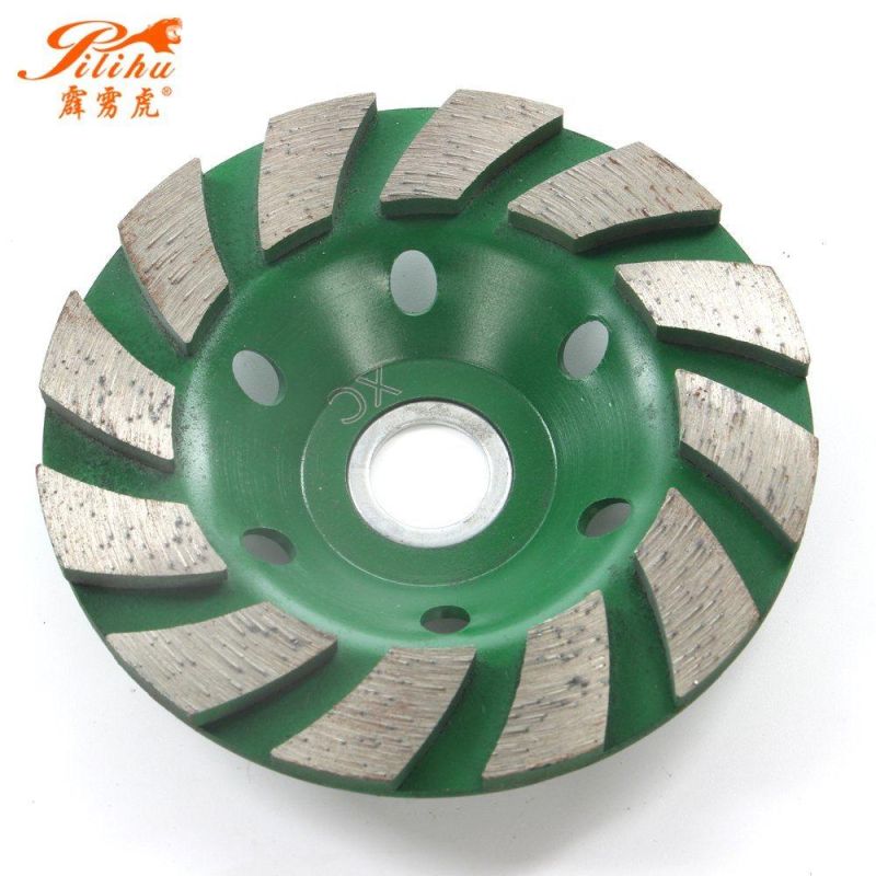 Turbo Diamond Cup Grinding Wheel Grinder Aluminum Based Grit 50 for Concrete