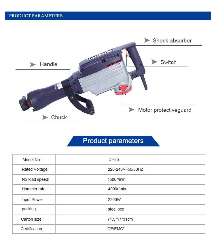 Makute Hotsale Promotion Approved Rotary Impact Hammer Drill