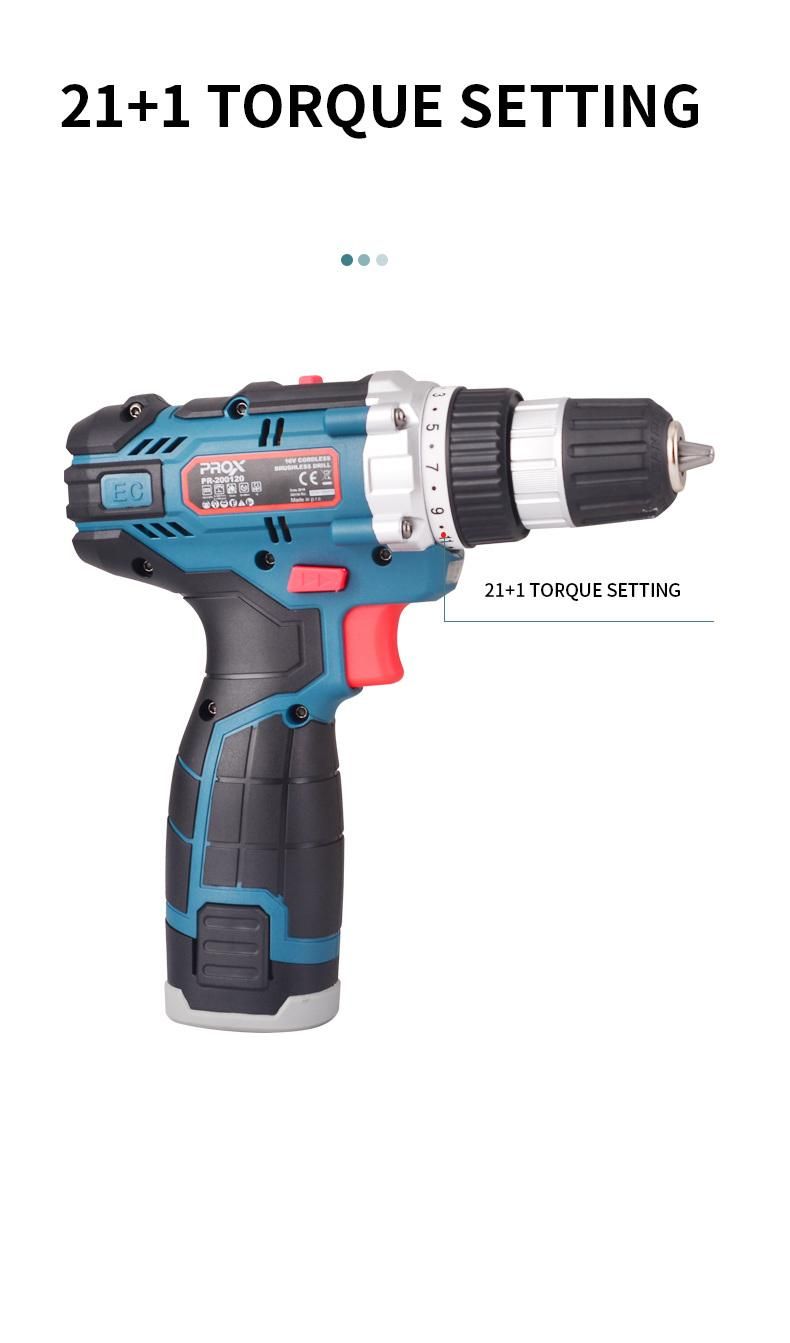 Prox 16V Li-ion Rechargeable Brushless Motor Cordless Drill Pr-200210