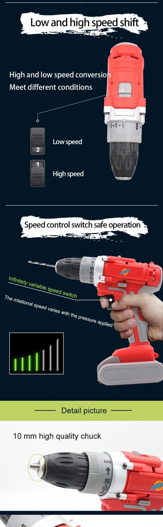 China Top 21V Small Cordless Drill From Factory