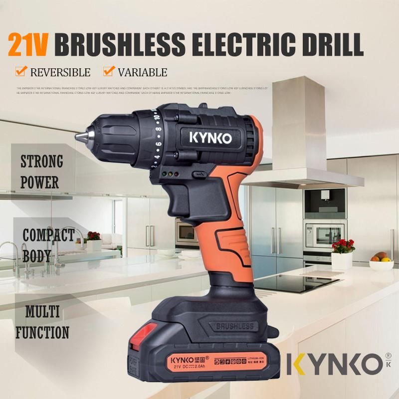 21V Li-ion Cordless Screwdriver Drill by Kynko Power Tools