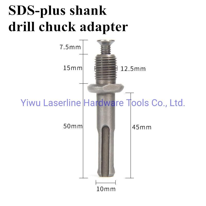 SDS Plus Shank Hammer Drill Bit Adapter for 1/2 in. 3-Jaw Drill Chuck SDS Plus Hammer Drill Bit