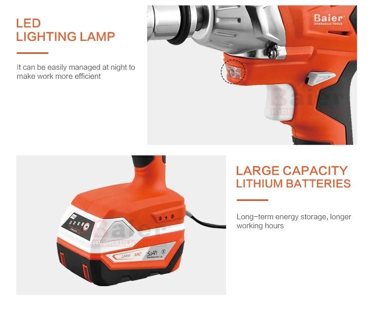 High Torque 18 Volt Lithium Battery Charger Cordless Impact Electric Wrench