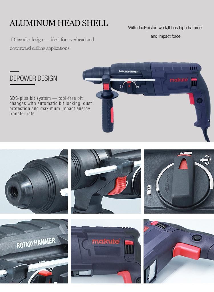 26mm 800W Makute New safety Design Electric Hammer Drill
