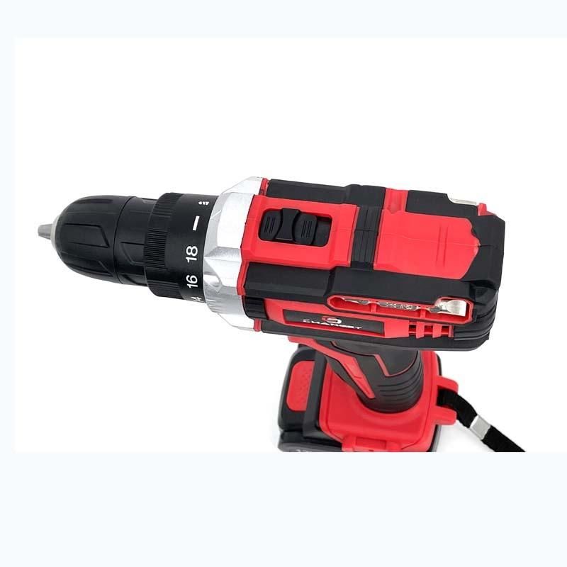 Cg-3002red Double Speed 12V 16.8V 21V Li-on Lithium Battery Professional Manufacturer Hand Rechargeable Forward and Reverse Impact Cordless Drill