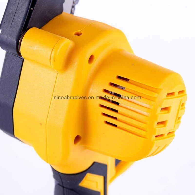 21V 4 Inch Portable Mini Cordless Electric Chainsaw with Rechargeable Lithium Battery and Tool Case