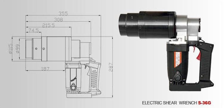 M30 Bolts Electric Wrench Torque for Tower Crane Mast Section Bolts