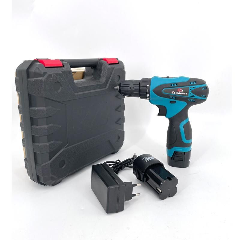 Cg-2006blue Double Speed 12V 16.8V 21V Li-on Lithium Battery Professional Manufacturer Hand Rechargeable Forward and Reverse Impact Cordless Drill