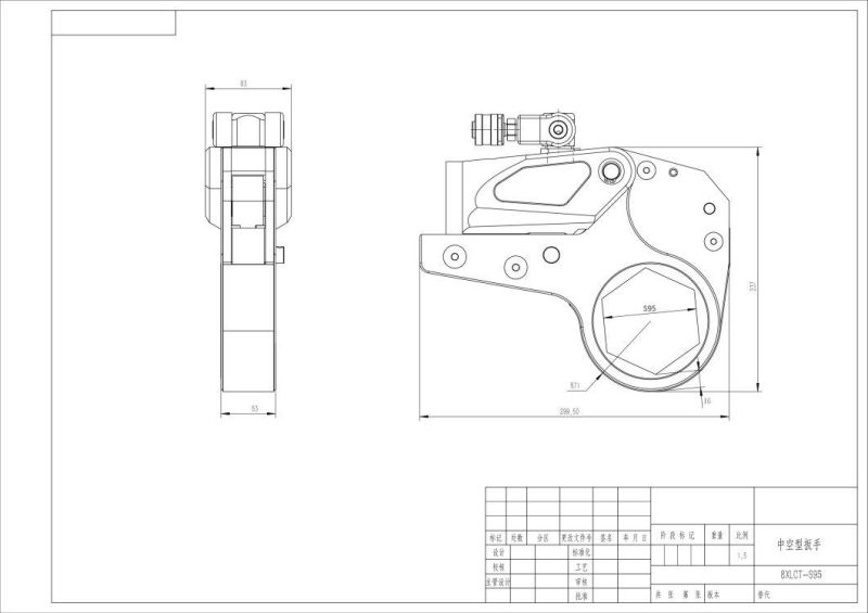 Hexagon Cassette Hydraulic Torque Wrench