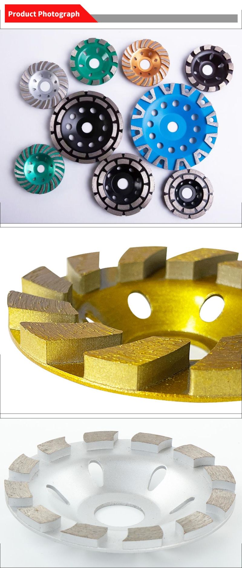 Diamond Grinding Wheel/Turbo Grinding Wheel/Cutting Wheel /Polishing Wheel 7"
