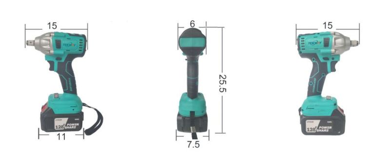 Brushless Motor Wrench Wrench Set 21V Lithium Ion Battery Torque with