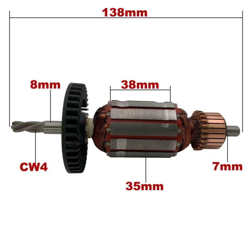 AC220V-240V Rotor Anchor Armature Motor Replacement for Bosch Drill