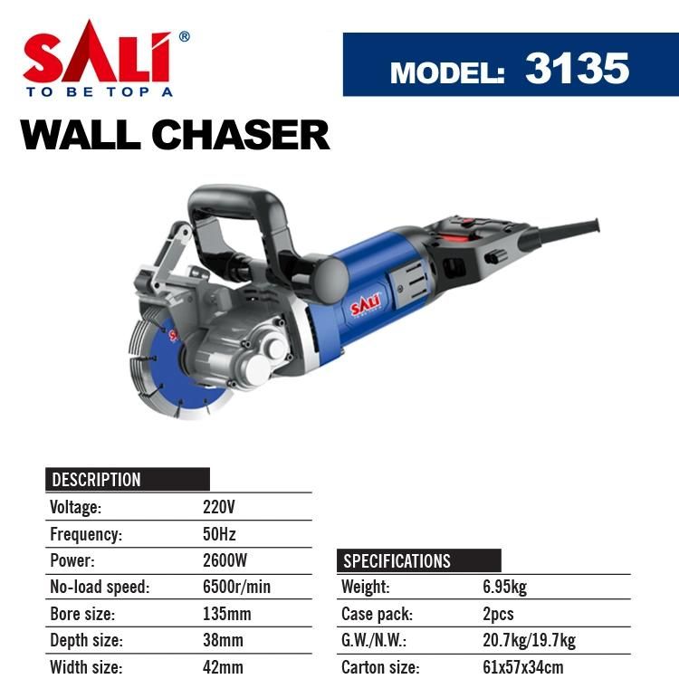 Sali 3135 135mm 2600W Professional High Quality Wall Chaser
