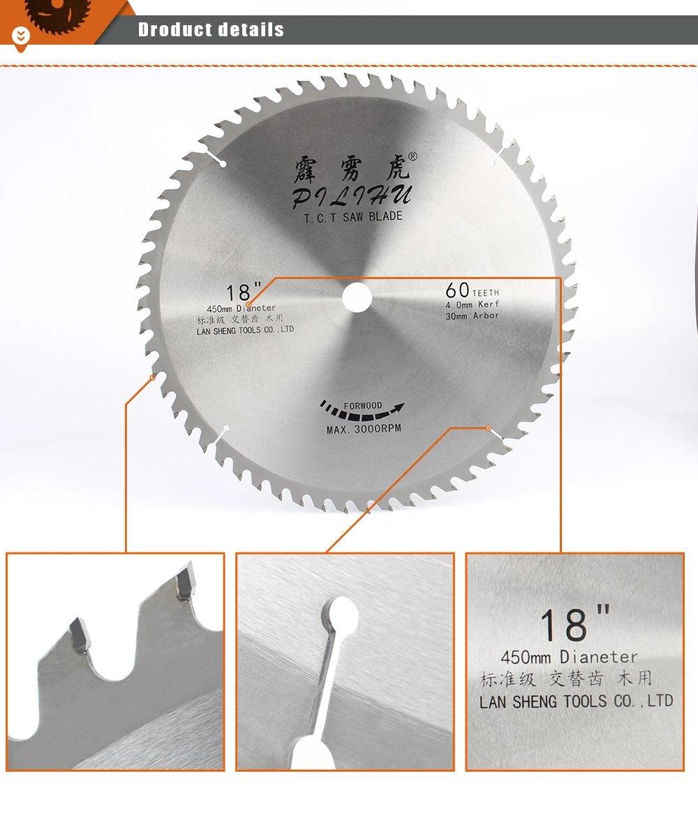 18 Inch 60t Tungsten Carbide Tct Circular Saw Blade For Cutting Wood